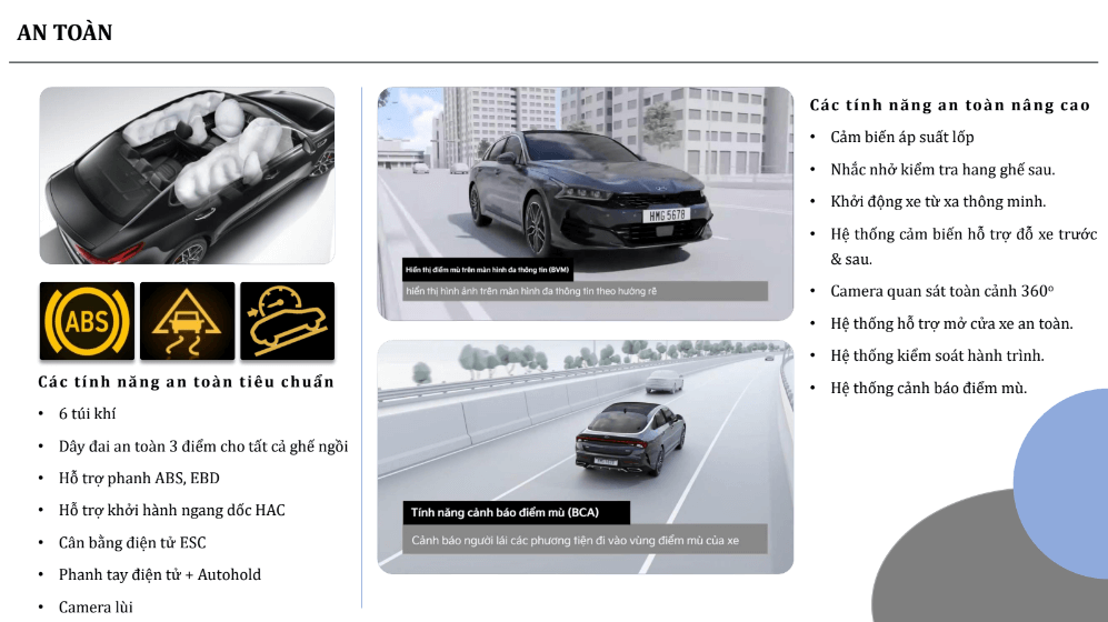 an toàn kia k5