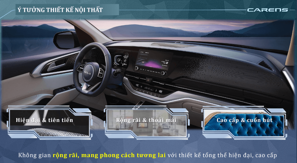 kia carens nội thất