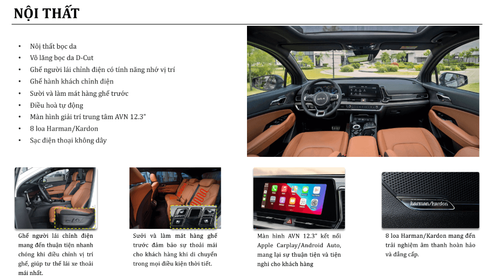 kia sportage nội thất