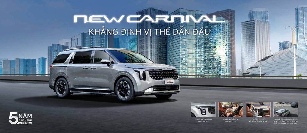 New carnival 2025 với diện mạo hoàn toàn mới